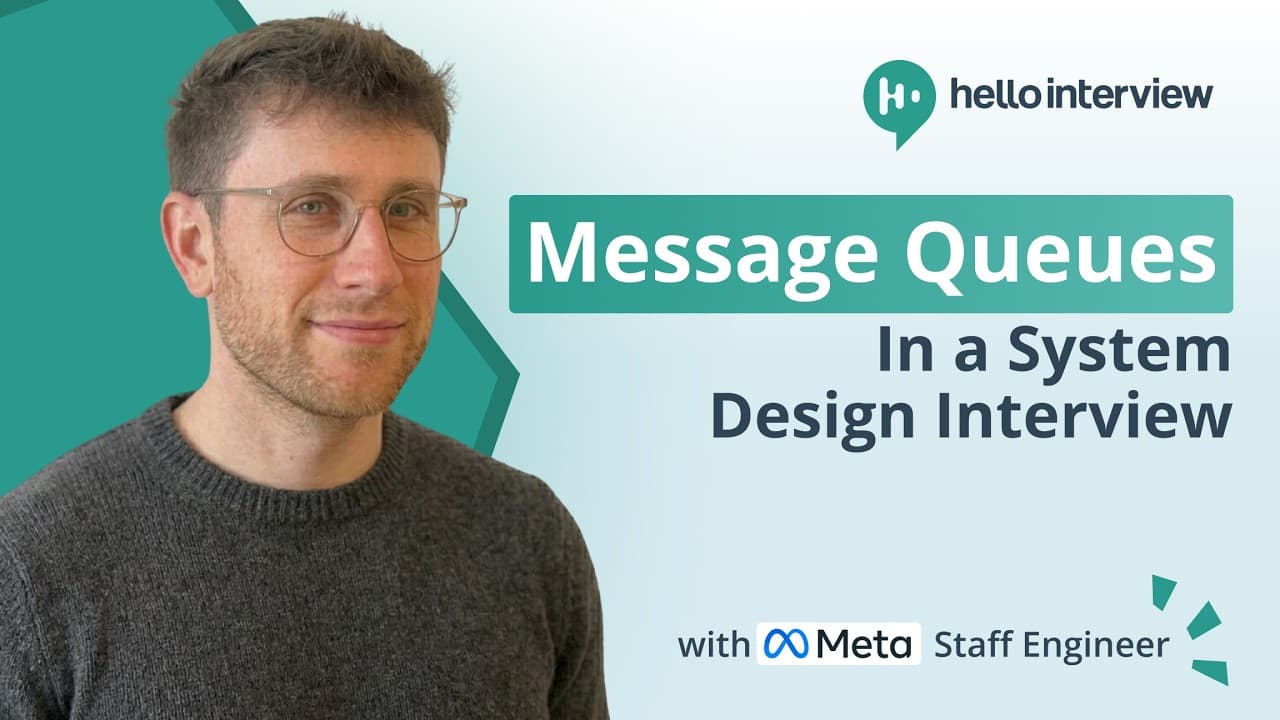 Message Queues en entretien de system design avec un Meta Staff Engineer